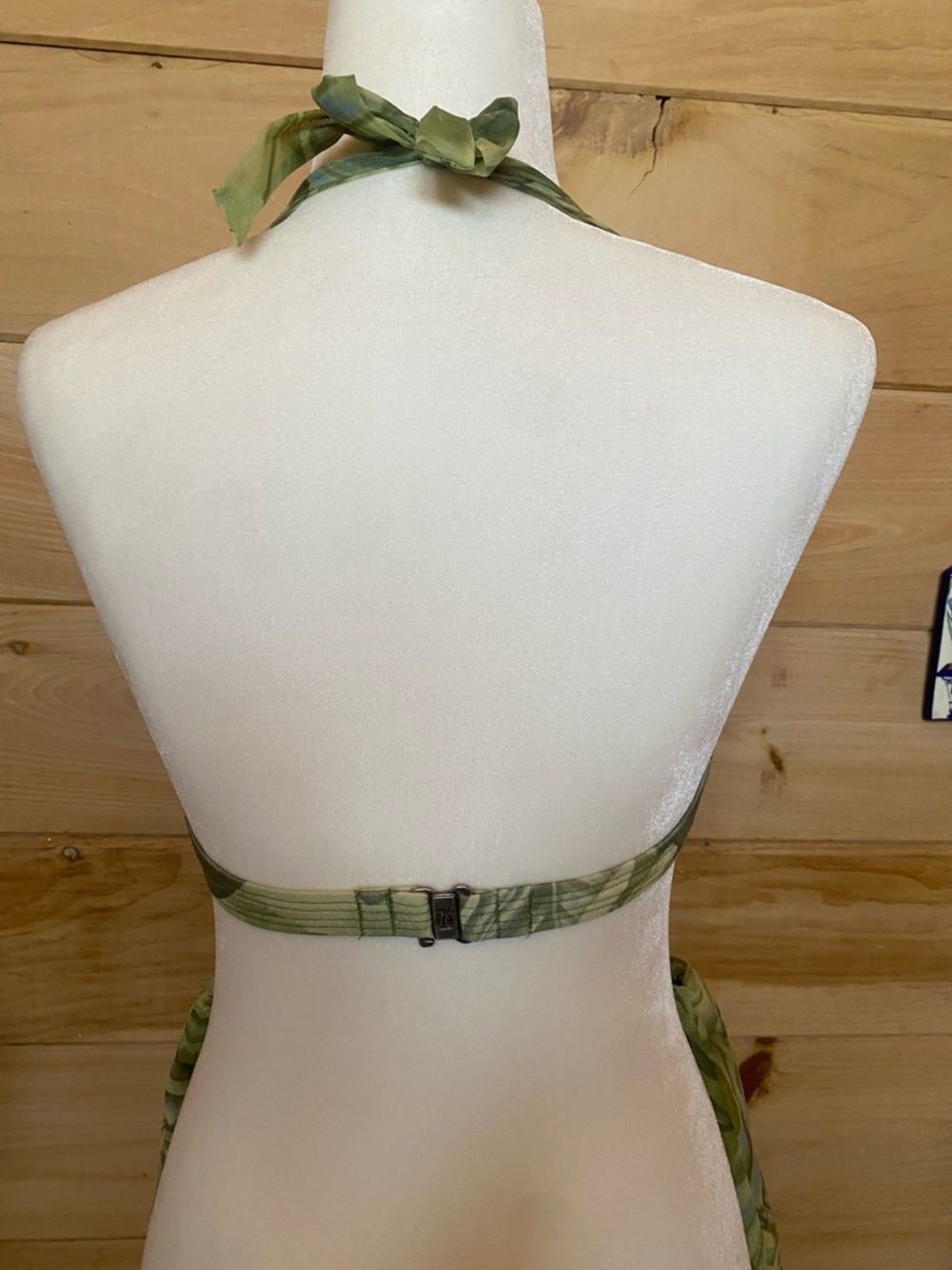 Tommy Bahama Vintage NWOT 1992 Green Leaf Print Two-Piece Swim Set, sz 10, rare! - Picture 2 of 8